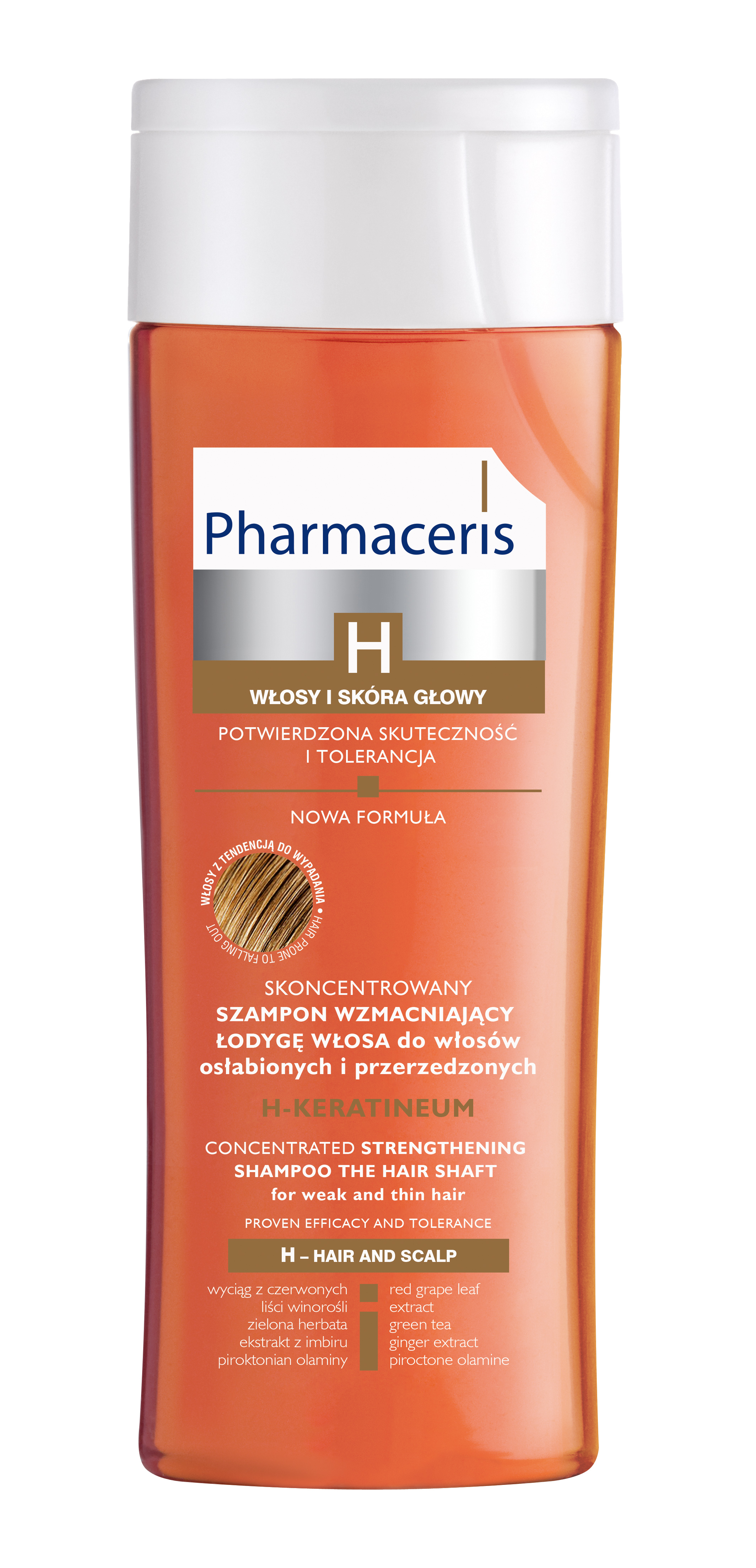 Pharmaceris Szampon Do Skóry łojotokowej Pharmaceris H-KERATINEUM Szampon wzmacniający łodygę włosa do włosów